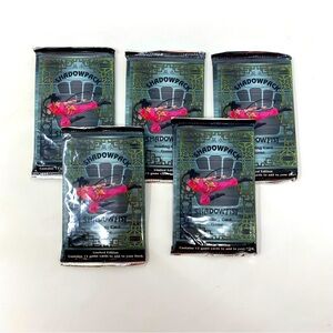 Lot of‎ 5 Shadowfist CG Limited Edition Booster Packs SHADOWPACK 1995 NEW